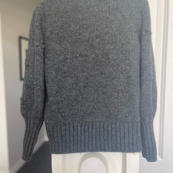 Gap size small grey wool sweater with knobby details - Picture 2 of 6
